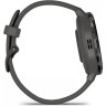 Часы GARMIN VENU 3S SLATE STAINLESS STEEL BEZEL WITH PEBBLE GRAY CASE AND SILICONE BAND 010-02785-00