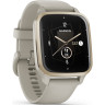 Часы GARMIN VENU SQ 2 – MUSIC EDITION CREAM GOLD ALUMINUM BEZEL WITH FRENCH GRAY CASE AND SILICONE BAND 010-02700-12