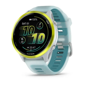 Смарт-часы GARMIN FORERUNNER 570 (47 мм) ярко-желтый алюминий белый/бирюза