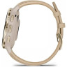 Смарт-часы GARMIN VENU 3S SOFT GOLD STAINLESS STEEL BEZEL WITH FRENCH GRAY CASE AND LEATHER BAND 010-02785-55