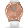 Часы GARMIN VIVOMOVE STYLE розовое золото с белым силиконовым ремешком 010-02240-20