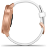 Часы GARMIN VIVOMOVE STYLE розовое золото с белым силиконовым ремешком 010-02240-20